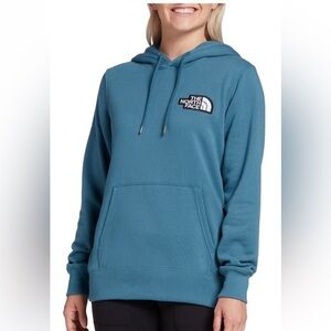 The North Face Blue Green Teal Hoodie Patch Medium